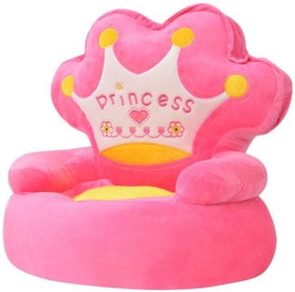 Plüsch-Kindersessel Prinzessin Rosa