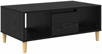 vidaXL Couchtisch Schwarz Eichen-Optik 90 x 50 x 26,5 cm Holzwerkstoff 881167