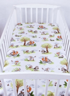 BabyLux Spannbettlaken SPANNBETTLAKEN 70x140 Spannbetttuch Baumwolle Kinder Baby Babybett, 132. Fuchs 70x140 cm