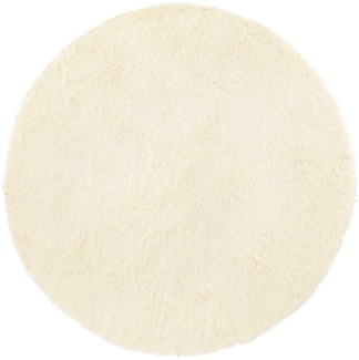 vidaXL Teppich Shaggy Hochflor NAVARRA Creme 160x160 cm Polyester 4102911