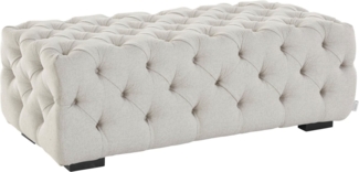 Guido Maria Kretschmer Home&Living Polsterhocker Kalina, mit klassischer Chesterfield-Knopfheftung