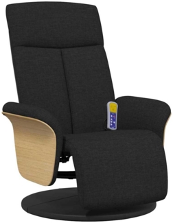 vidaXL Massage Relaxsessel Schwarz 79 x 87 x 104.5 cm Stoff 42018594