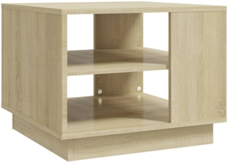 Couchtisch, Sofatisch Sonoma-Eiche 55x55x43 cm Holzwerkstoff