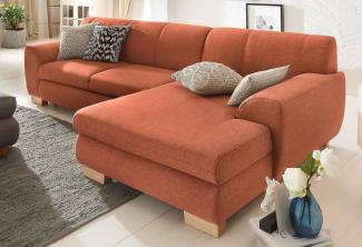 Home affaire Ecksofa Nika L-Form, Polsterecke, Struktur fein oder Melrose/Struktur, mit Bettfunktion