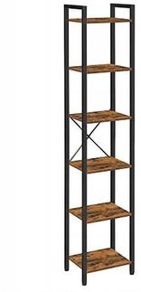 Valora LLS101B01 Bücherregal im rustikalen braunen Loft-Stil für das Wohnzimmer