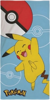 POKÉMON Strandtuch Pokemon Pikachu Badetuch Strandtuch Duschtuch XL 70x140 cm