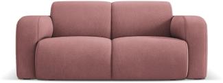 Micadoni Boucle Sofa Molino 2-Sitzer Strukturierter Stoff Rosa