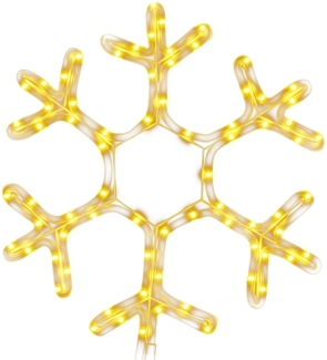 vidaXL LED-Silhouette Schneeflocke 72 LEDs Warmweiß 38x37 cm 343294