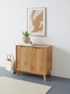 andas Sideboard Pandrup, Kommode mit 2 Türen und 2 verstellbare Einlegeböden, B:80 cm, H:75 cm