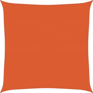 vidaXL Sonnensegel 160 g/m² Quadratisch Orange 4x4 m HDPE 311661