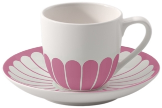 Villeroy & Boch Fleur Couleur Espressotasse mit Untertasse 70 ml - Cassis - DS