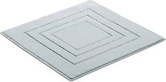 Vossen Badematte Feeling, Höhe 10 mm, beidseitig nutzbar, fußbodenheizungsgeeignet, Baumwolle, rechteckig, Badteppich, Uni-Farben, mit Bordüre, Hoch-Tief Effekt, reine Baumwolle