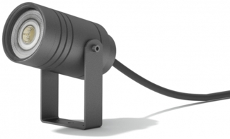 CMD 9028 Alu anthrazit IP65 m. Erdspiess Strahler LB24