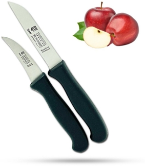 SMI Obstmesser 2 Stück Schälmesser Solingen Gemüsemesser Obstmesser gebogen / gerade