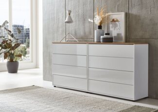 BMG Möbel Sideboard Mailand Set 1 (Kommode Schubladenkommode Anrichte), Made in Germany