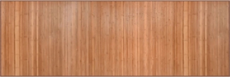 vidaXL Teppich Rechteckig Natur 100x300 cm Bambus 376949
