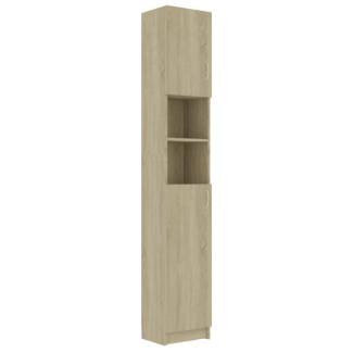 vidaXL Badezimmerschrank Sonoma-Eiche 32 x 25,5 x 190 cm Holzwerkstoff