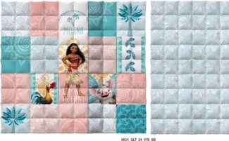 Vaiana Decke 140x200 cm, 100% Polyester Bett-Decke für Kinderzimmer