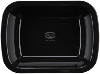 Dr. Oetker Küchenhelfer Auflaufform Back-Idee Kreativ, aus Emaille, Emaille, (1-St), hitzebeständig bis 400°C, schnitt- und kratzfest, induktionsgeeignet