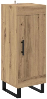 vidaXL Sideboard Artisan-Eiche 34,5 x 34 x 90 cm Verbundholz und Eisen 881655