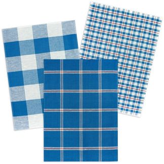 Kracht Geschirrtuch Landhaus, (Set, 3-tlg, Set), 3er Pack Geschirrtücher (3 Stück), ca. 50 x 70 cm, Halbleinen