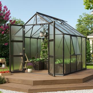 Vitavia Gewächshaus Olymp 6700, HKP 4mm, schwarz