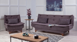 Schlafsofa-Set, 'Kelebek', 90 x 85 x 190, Anthrazit