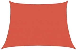 vidaXL Sonnensegel 160 g/m² Trapezform Terrakottarot 4/5x3 m HDPE 311380