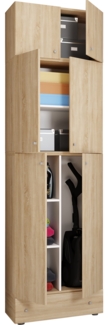 VCM Mehrzweckschränke Lona 917821 Sonoma-Eiche H. 240 x B. 70 x T. 39 cm