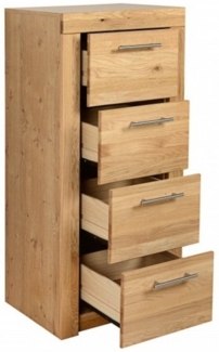 bv-vertrieb Anrichte Sideboard Kommode Schubladenkommode Wildeiche Metallgriffe