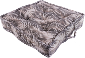 GO-DE Bodenkissen 60 cm x 60 cm x 12 cm Palmy grau