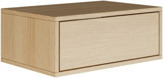 Selsey 'Framme' Nachttisch hängend mit Schublade, Holzoptik Eiche, 50 cm