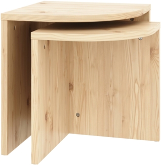 Beistelltisch-Set COMBINE Satztisch Hocker Kiefer natur von Karup