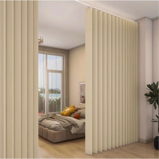 Sunicol Vorhang Wasserdicht Raumteiler Vorhang, Sichtschutzvorhang für Schlafzimmer, Extra breite Wärmeisolierend Trennwand Sichtschutz Fenstervorhänge