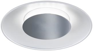 LED Deckenleuchte, Glas weiß lackiert, D 30 cm