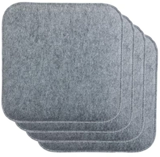 Coonoor Stuhlkissen 2/4er Set Kissen 35 x 35 x 2.5 cm, Quadratisch Filz Sitzkissen, Sitzkissen Sitzauflage für Stühle, Bänke, für drinnen und draußen