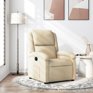 vidaXL Relaxsessel Creme Stoff 371760