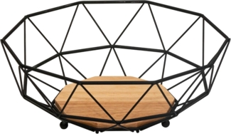 Rubberneck Obstkorb Deko Schale Obstschale Metall 28x10 Aufbewahrung Dekoschale