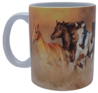 Kaffeebecher Wildpferde