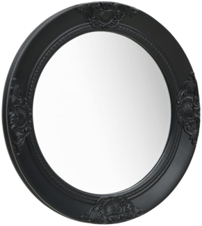 vidaXL Wandspiegel im Barock-Stil 50 cm Schwarz 320347