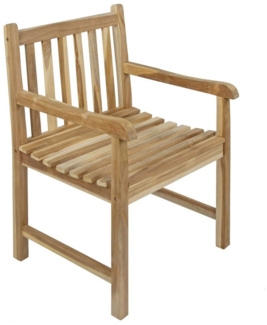SAM® Gartenstuhl Cuno, aus Teak-Holz, sehr bequem mit natürlicher Maserung