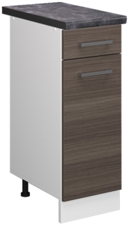 Küchenunterschrank R-Line Edelgrau 30 cm , AP Anthrazit Vicco