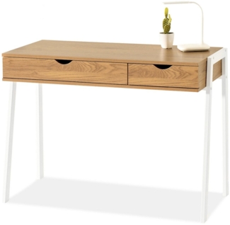 Compleo Schreibtisch mit 2 Schubladen, Modern und geräumig LUNDS