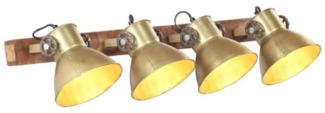 vidaXL Wandlampe Industriestil Messing 90x25 cm E27 320506