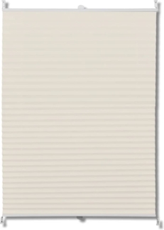 vidaXL Verdunkelungsplissee 90x100 cm Creme 240637