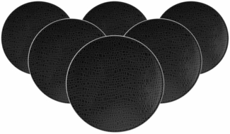 Seltmann Weiden Life Fashion Brotteller ø 16,5 cm 6er Set - Glamorous Black