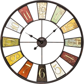 AMS Wanduhr W9488 (Quarzuhr,Wohnzimmer,Esszimmer,Küche,Arbeitszimmer,Büro,Flur)