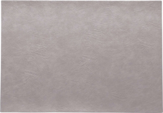 ASA Selection Tischset Silver Cloud Vintage Leder-Optik Platzset Grau