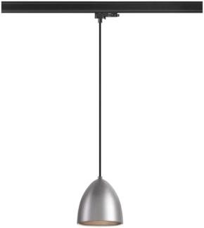 SLV PARA CONE 14, Pendelleuchte für 3 Phasen System, GU10, aluminium - Leuchten mit 3 Phasen Adapter 230V