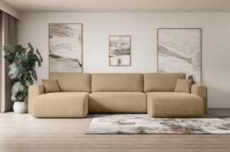 ALTDECOR Wohnlandschaft ORRO-U, Couch mit Schlaffunktion, Wohnzimmer - Wohnlandschaft, Corner Sofa Bett Eckcouch Couch L-Form Schlafcouch Ausziehbar